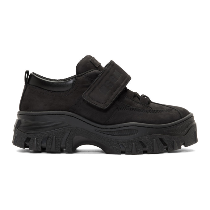 MSGM Black Suede Double Sole Sneakers
