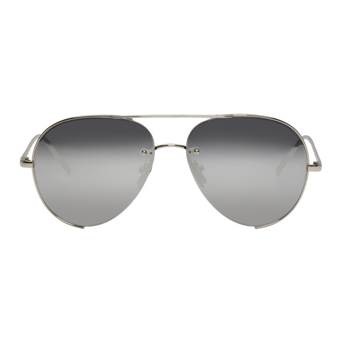 LINDA FARROW LUXE LINDA FARROW LUXE SILVER 625 C2 SUNGLASSES