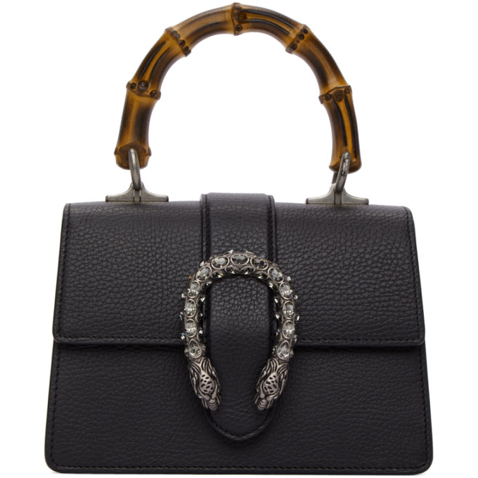 Gucci Black Mini Dionysus Top Handle Bag