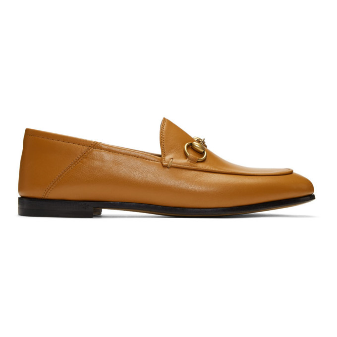 Gucci Brown Brixton Crushback Loafers