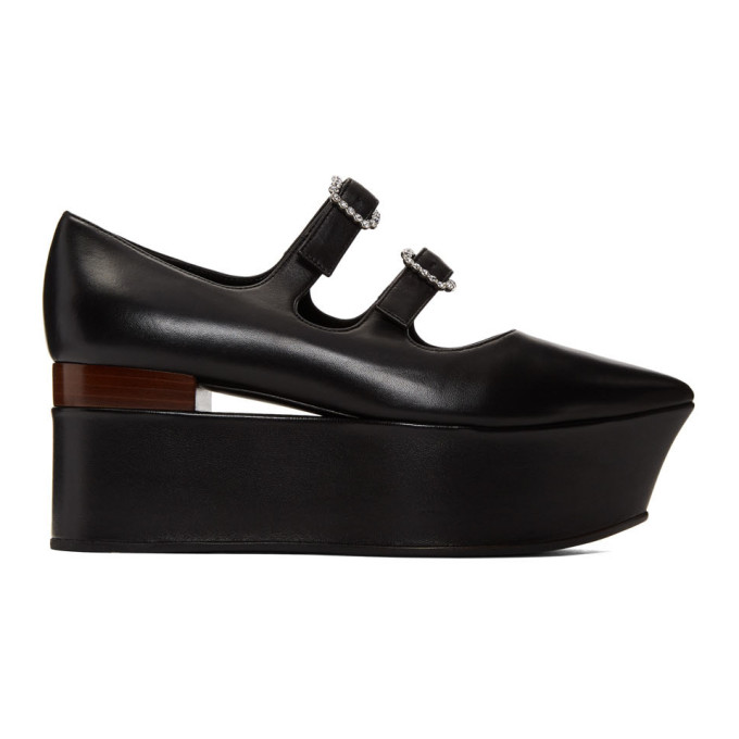 Gucci Black Platform Ballerina Flats