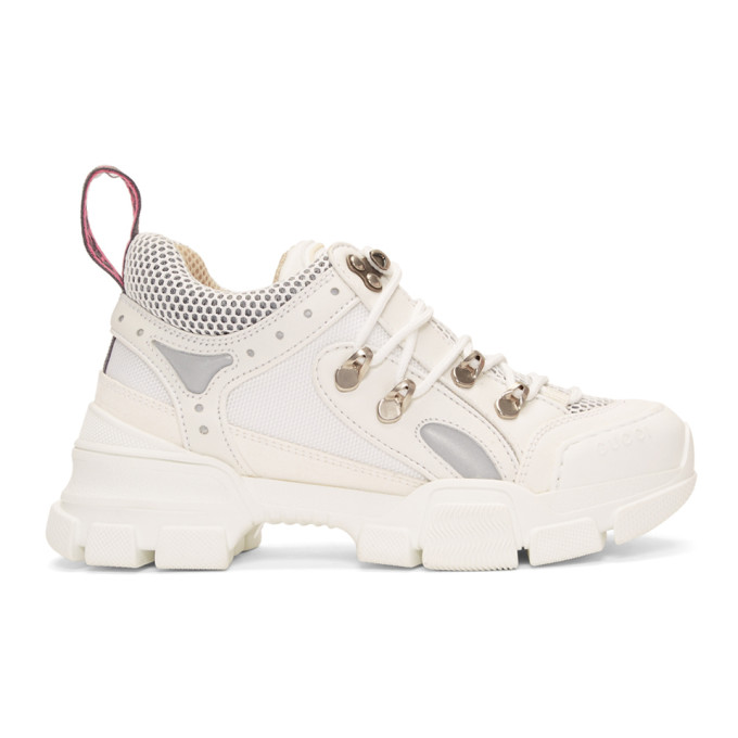 Gucci White Flashtrek Sneakers