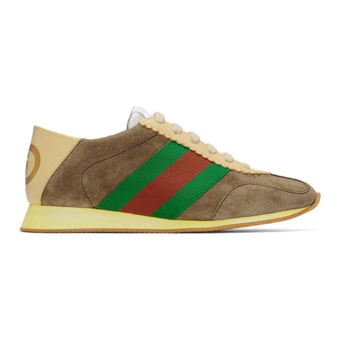Gucci Brown Suede Sneakers