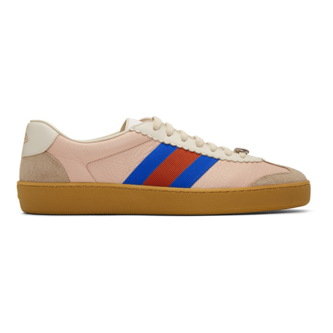 Gucci Pink & Beige G74 Sneakers