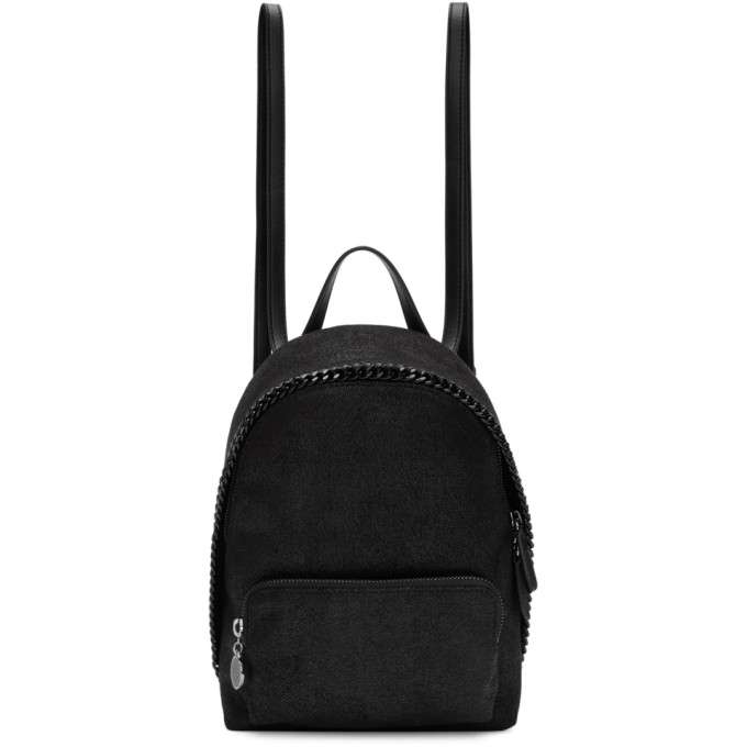 Stella McCartney Black Mini Falabella Backpack