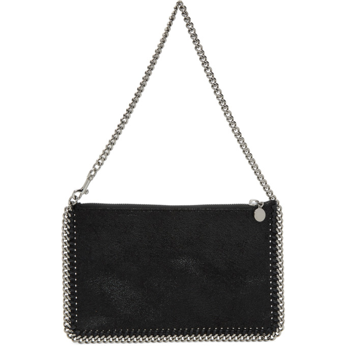 Stella McCartney Black Falabella Zip Pouch