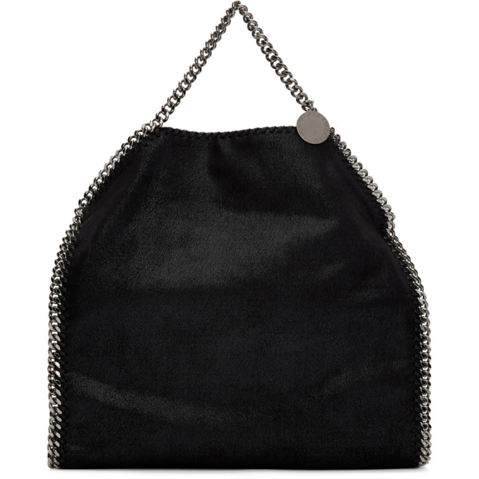 Stella McCartney Black Three-Chain Falabella Tote