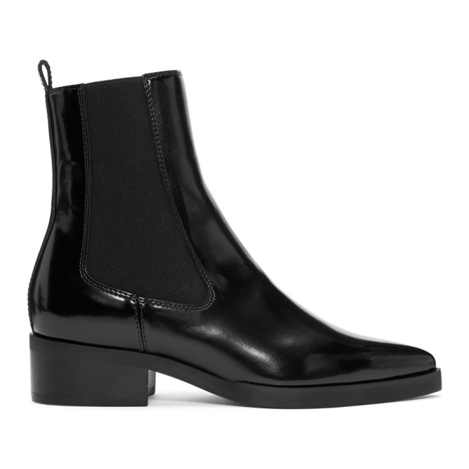Stella McCartney Black Pointed Chelsea Boots