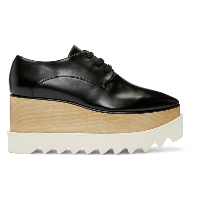 Stella McCartney Black Elyse Platform Derbys