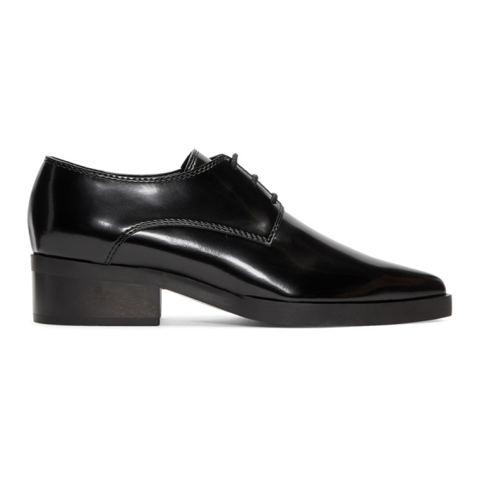 Stella McCartney Black Pointed Toe Derbys