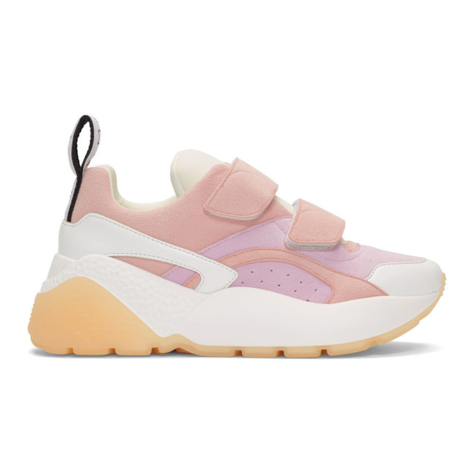 Stella McCartney Pink & White Eclipse Sneakers
