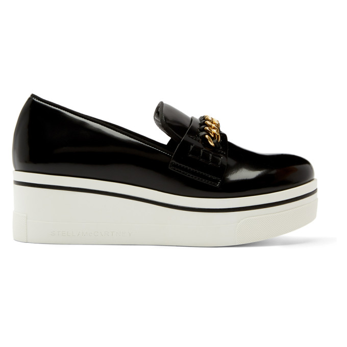 Stella McCartney Black Binx Chain Platform Sneakers