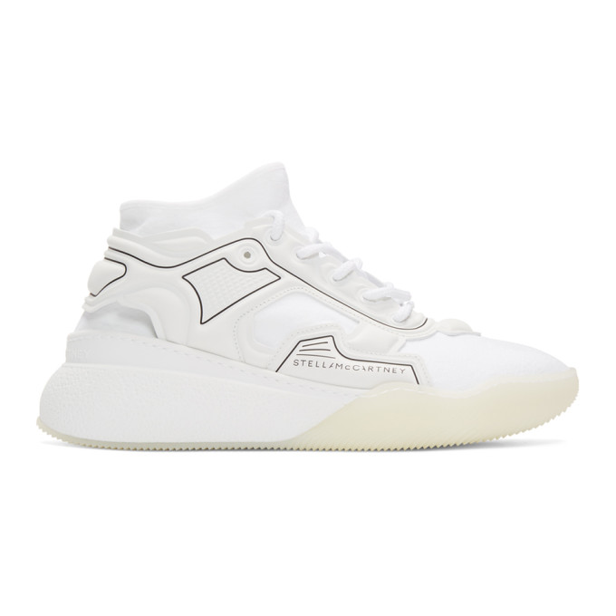 Stella McCartney White Fabric Running Sneakers