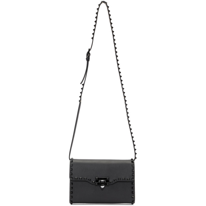 Valentino Black Valentino Garavani Medium Rockstud Bag