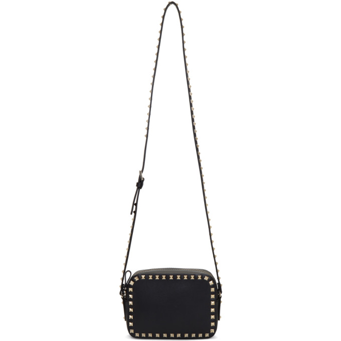 Valentino Black Valentino Garavani Rockstud Camera Bag
