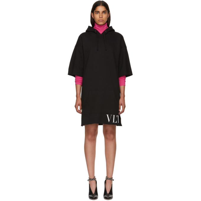 Valentino Robe pull a capuche noire VLTN Short