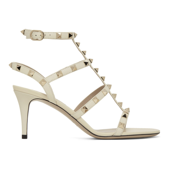 Valentino Off-White Valentino Garavani Rockstud Cage Sandals