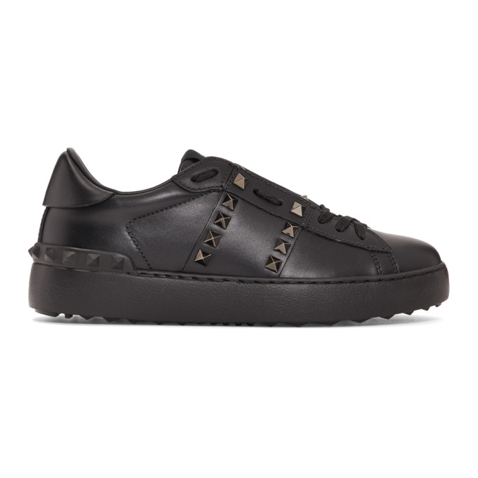 Valentino Black Valentino Garavani 'Rockstud Untitled 11' Sneakers