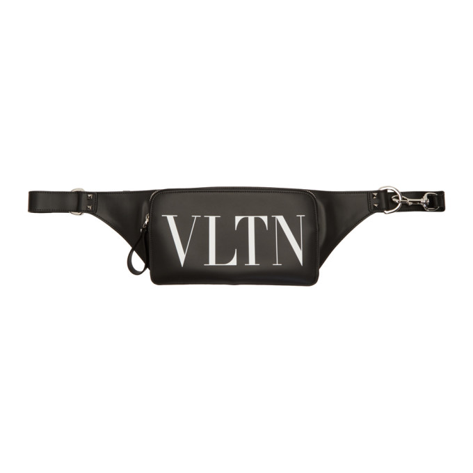 Valentino Black Valentino Garavani 'VLTN' Fanny Pack