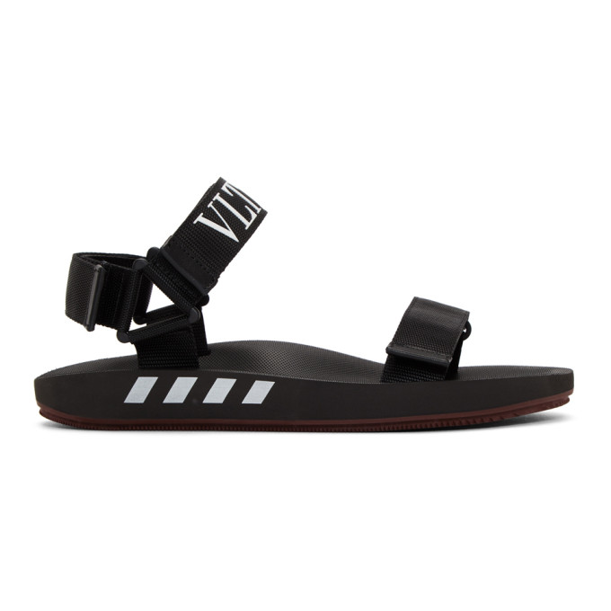 Valentino Black Valentino Garavani 'VLTN' Sandals