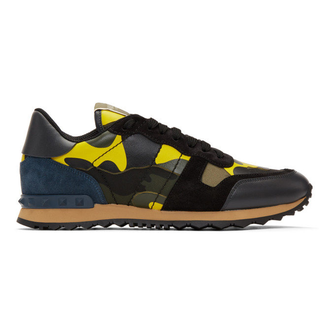 Valentino Multicolor Valentino Garavani Camo Rockrunner Sneakers