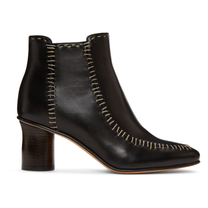 JW Anderson Black Stitch Boots