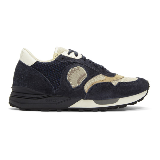 Visvim Navy Roland Jogger Sneakers