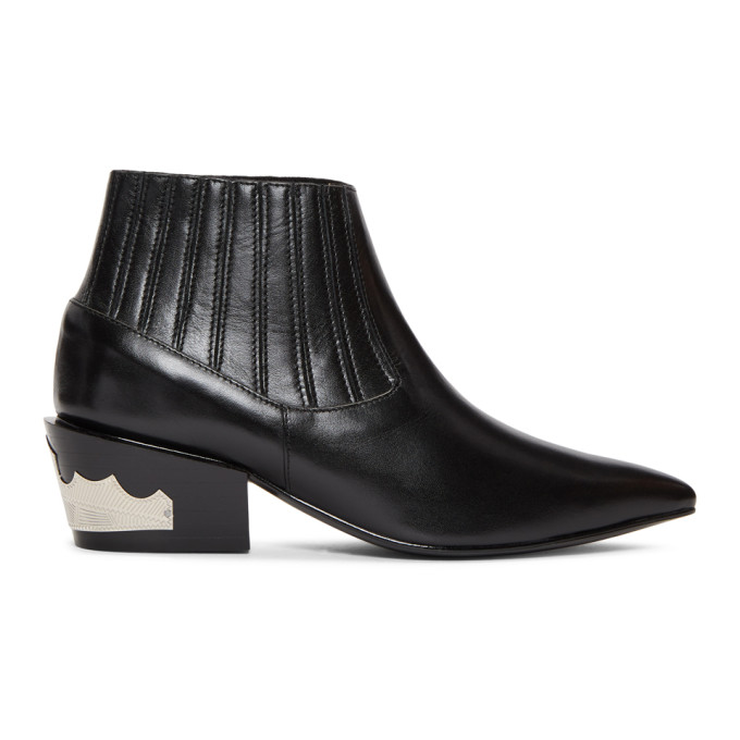 Toga Pulla Black Ankle Boots