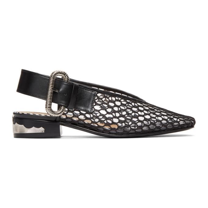 Toga Pulla Black & Clear Vinyl Loafers