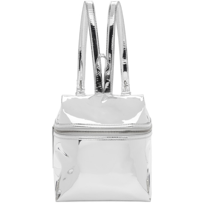 Kara Silver Small Mirror Backpack