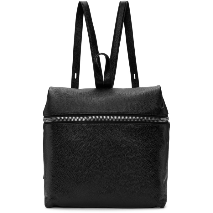 Kara Black Large Leather Backpack