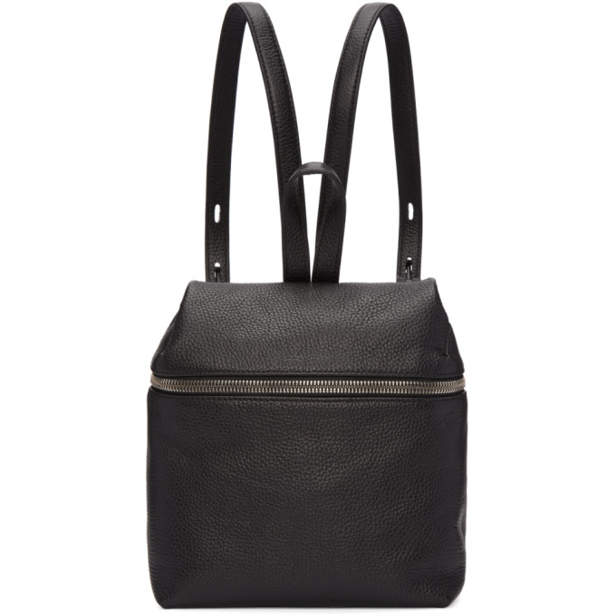 Kara Black Small Leather Backpack