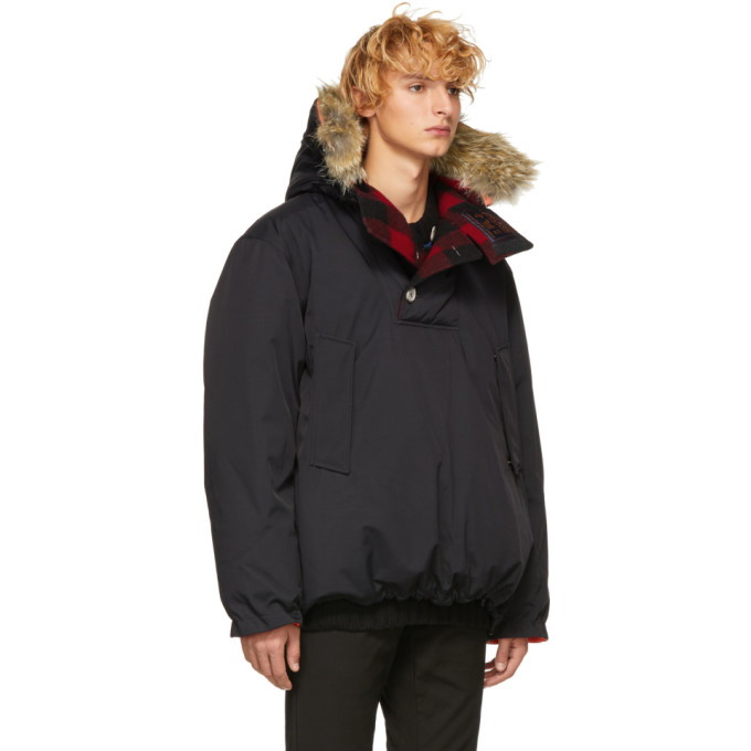 Woolrich John Rich And Bros Woolrich Reversible Black Griffin