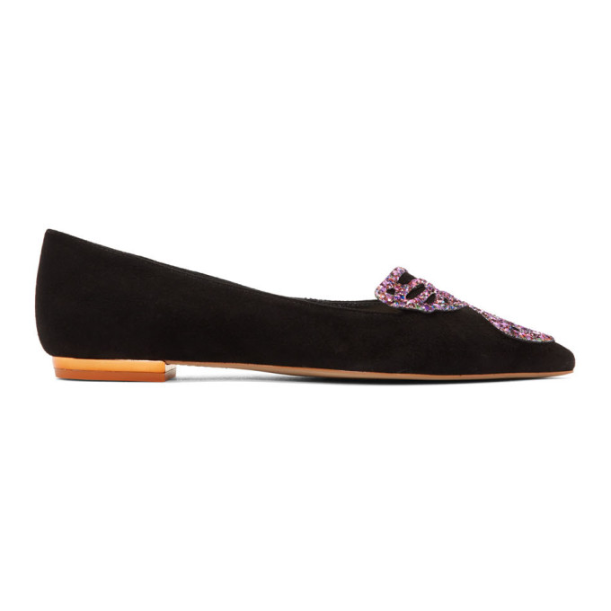 Sophia Webster Black Bibi Ballerina Flats