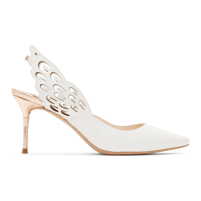 Sophia Webster White Angelo Wing Heels