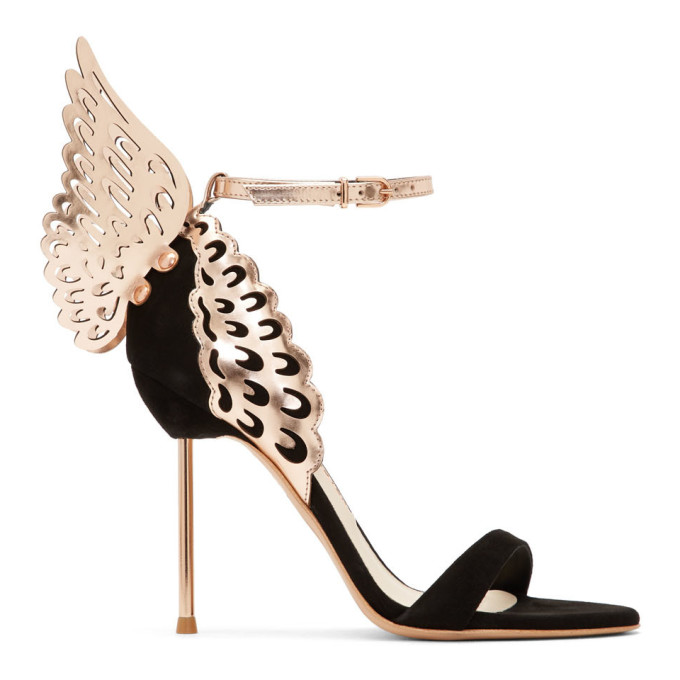 Sophia Webster Black Evangeline Sandals