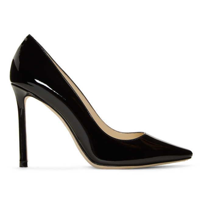 Jimmy Choo Black Patent Romy 100 Heels