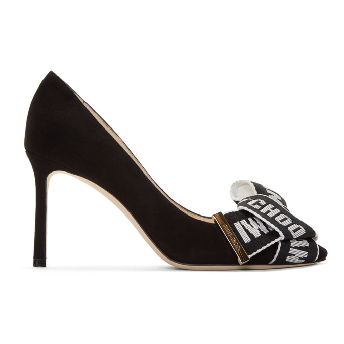 Jimmy Choo Black Suede Tegan 85 Heels