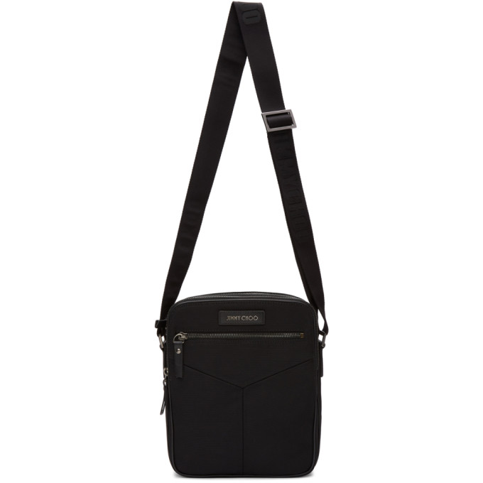 Jimmy Choo Black Blaine Crossbody Messenger Bag
