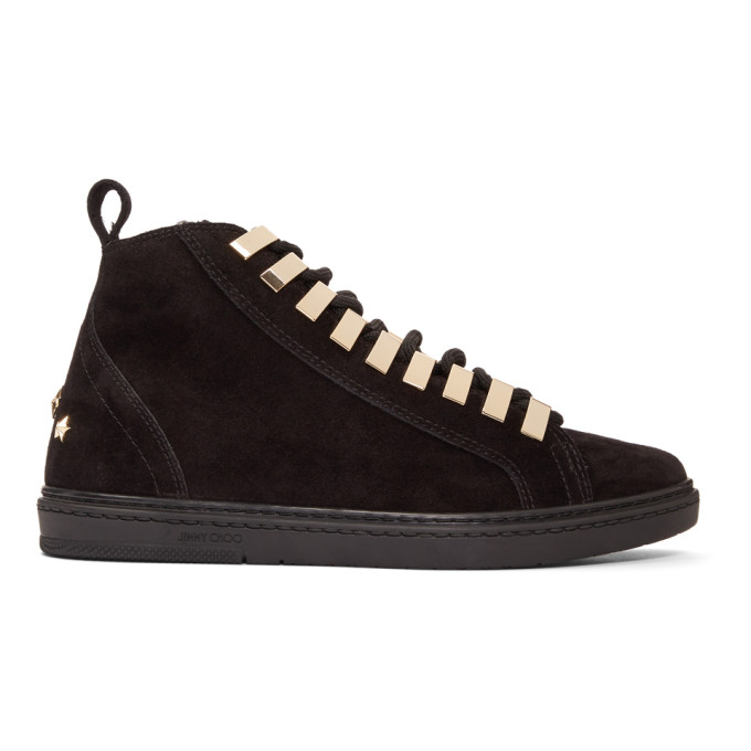 Jimmy Choo Black Suede Colt Sneakers