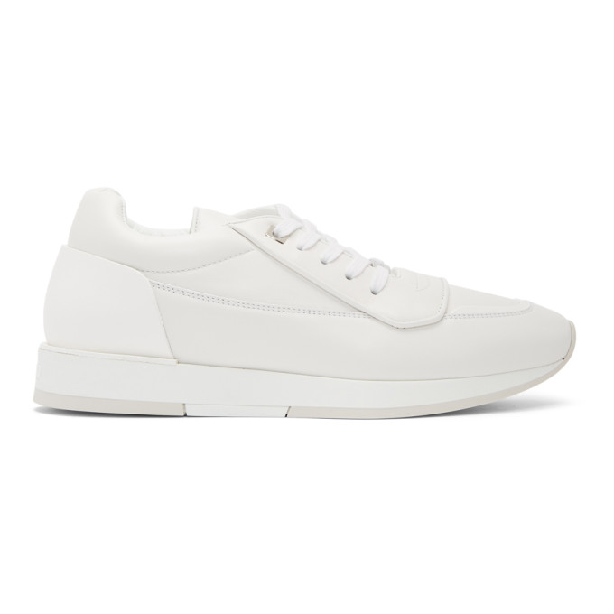 Jimmy Choo White Leather Jett Sneakers