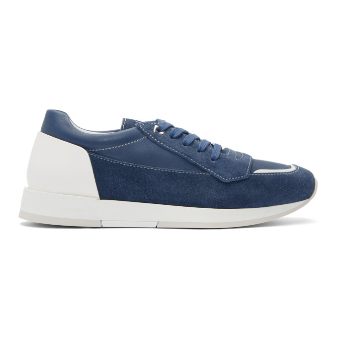 Jimmy Choo Blue Suede Jett Sneakers