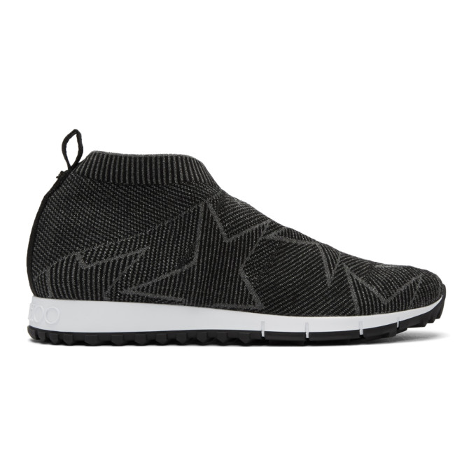 Jimmy Choo Black & Grey Norway/M Sneakers