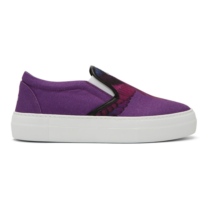 Marcelo Burlon County of Milan Purple Wings Sneakers