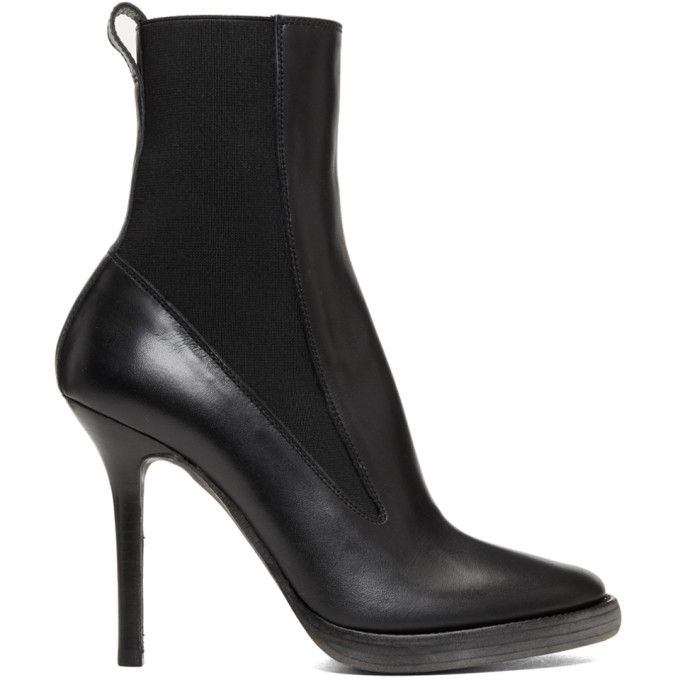 Haider Ackermann Black Elasticized High Boots