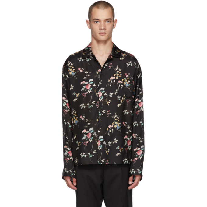 Haider Ackermann ブラック フリージア パジャマ シャツ