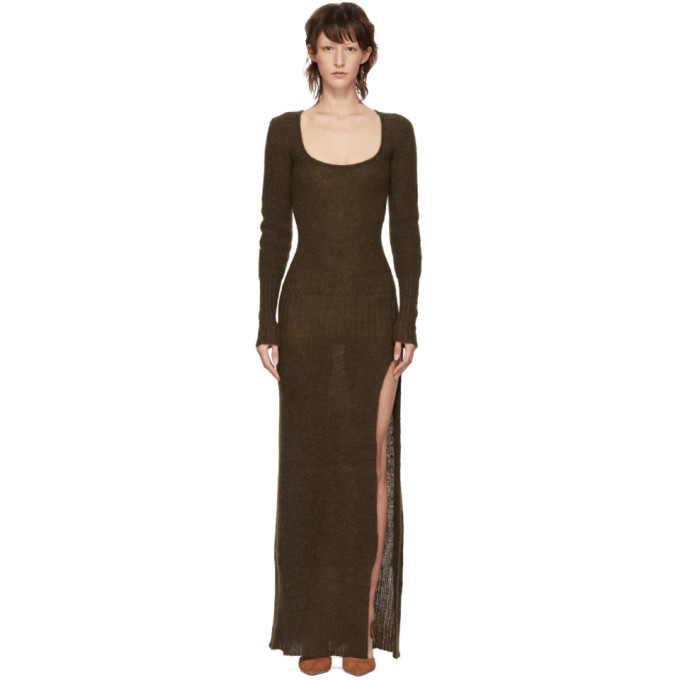 JACQUEMUS JACQUEMUS BROWN LA ROBE DAO DRESS