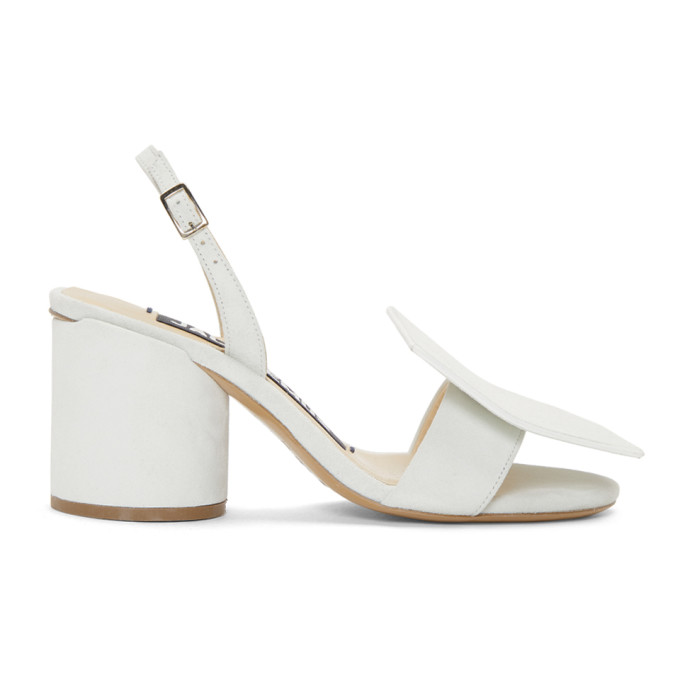 Jacquemus White 'Les Rond Carré' Sandals