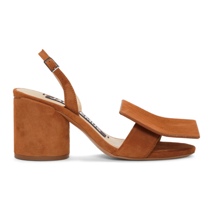 Jacquemus Tan 'Les Rond Carré' Sandals