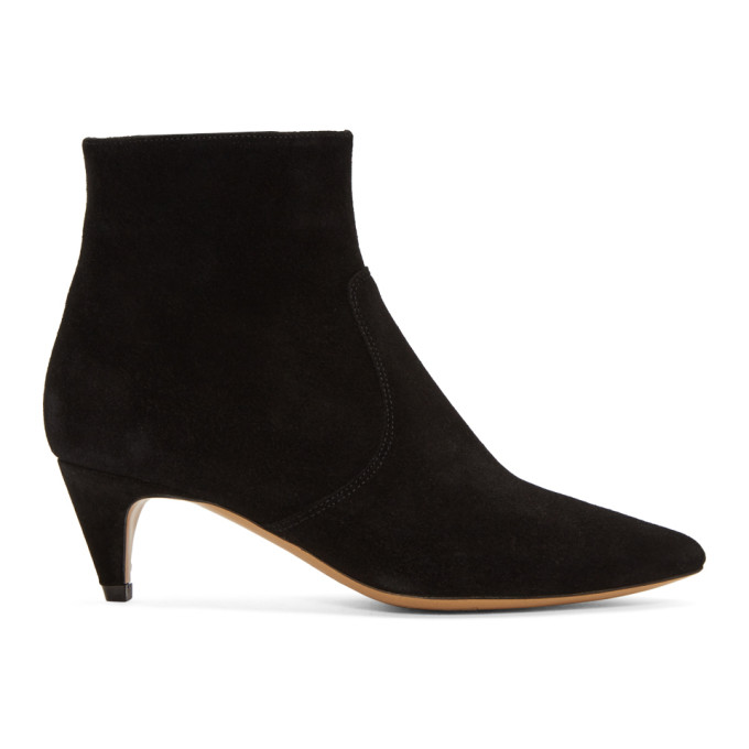 Isabel Marant Black Suede Derst Boots